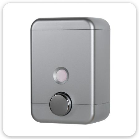 Erogatore a pressione facile da montare a parete - Dispenser di sapone a parete a cubo (25oz) argento
